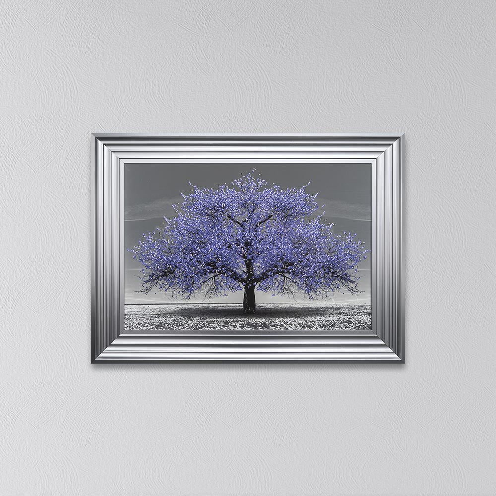 Very Peri Cherry Tree Framed Wall Art
