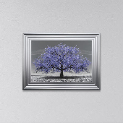 Very Peri Cherry Tree Framed Wall Art
