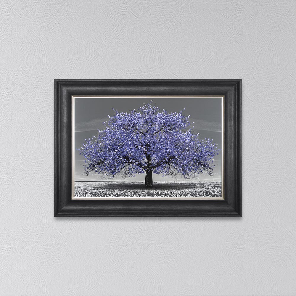Very Peri Cherry Tree Framed Wall Art