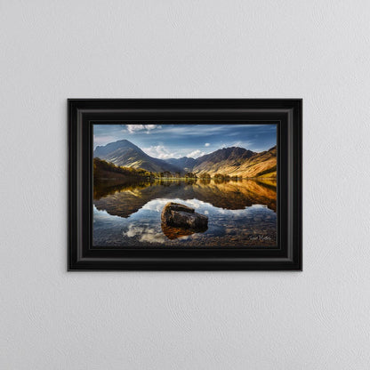 Buttermere Rock Reflections Framed Wall Art