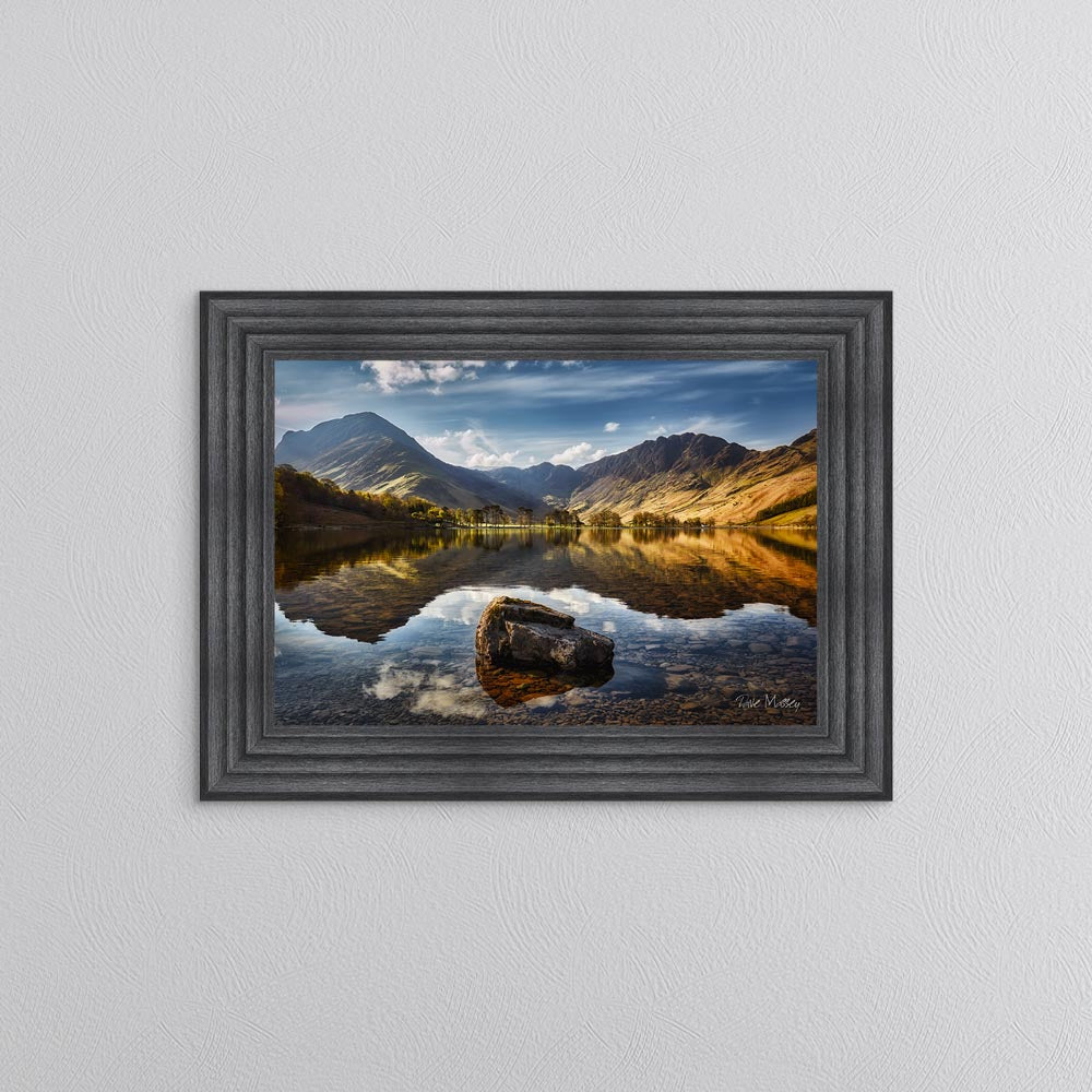 Buttermere Rock Reflections Framed Wall Art
