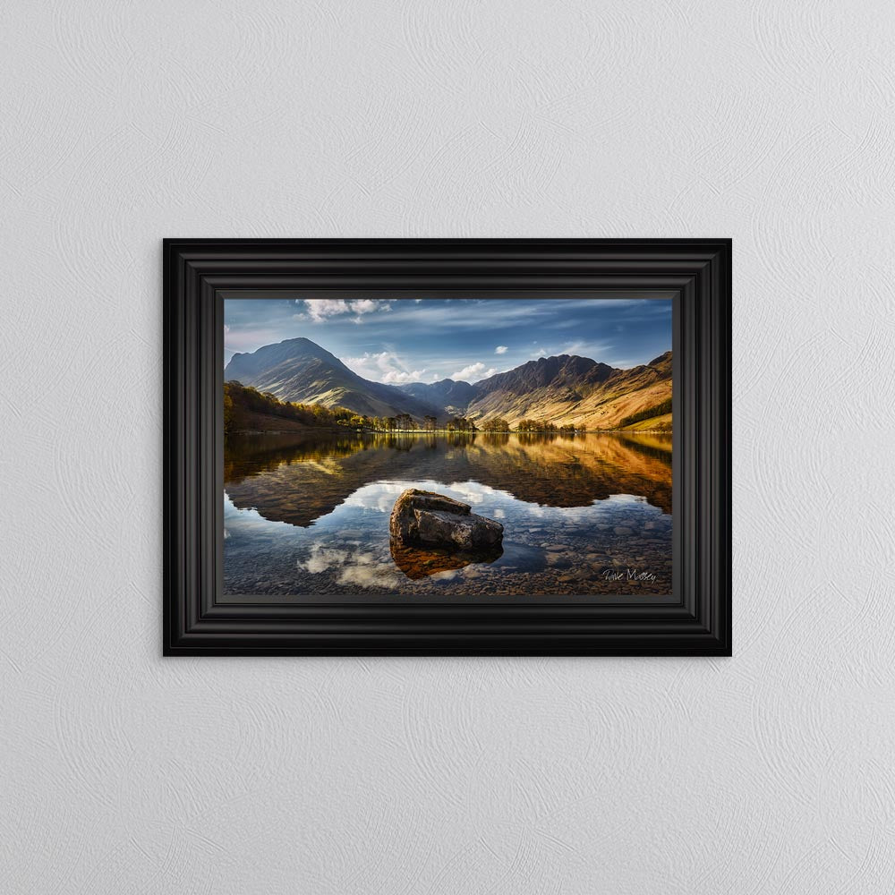 Buttermere Rock Reflections Framed Wall Art