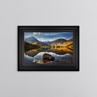 Buttermere Rock Reflections Framed Wall Art