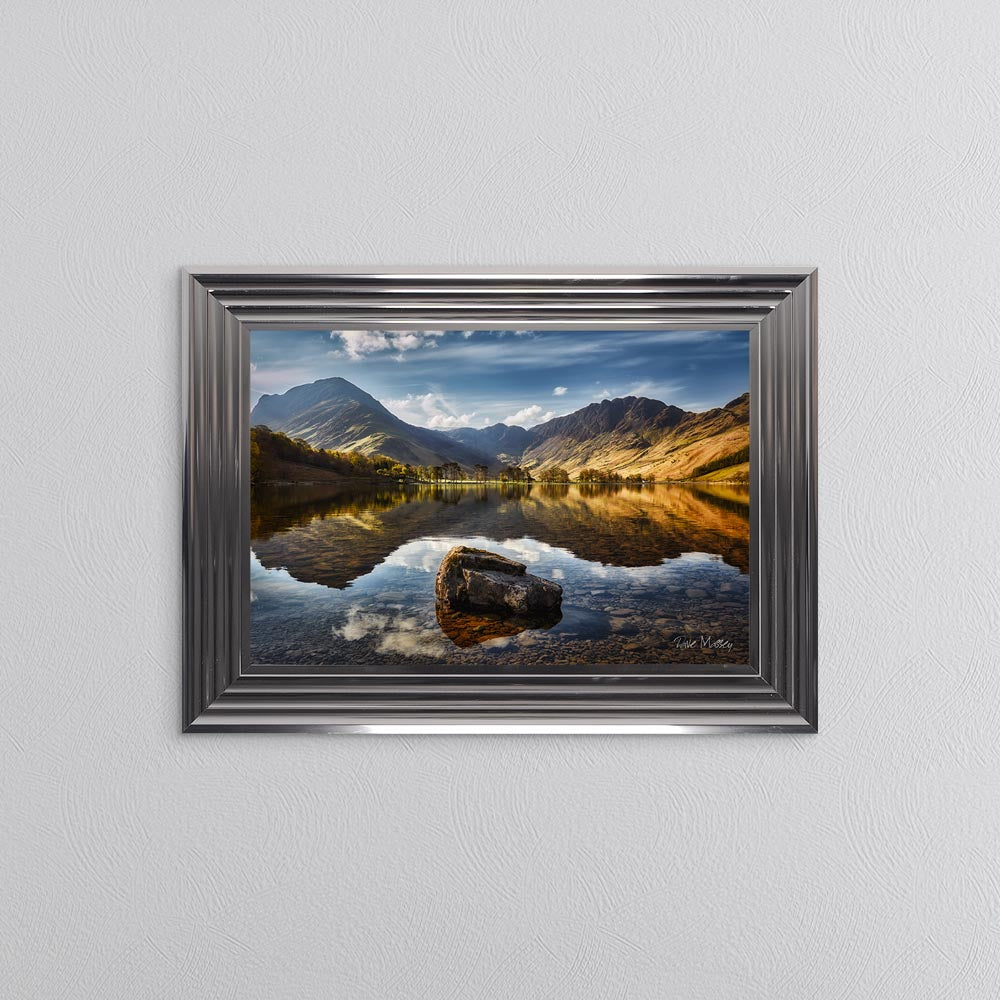 Buttermere Rock Reflections Framed Wall Art