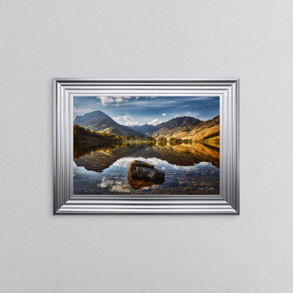 Buttermere Rock Reflections Framed Wall Art
