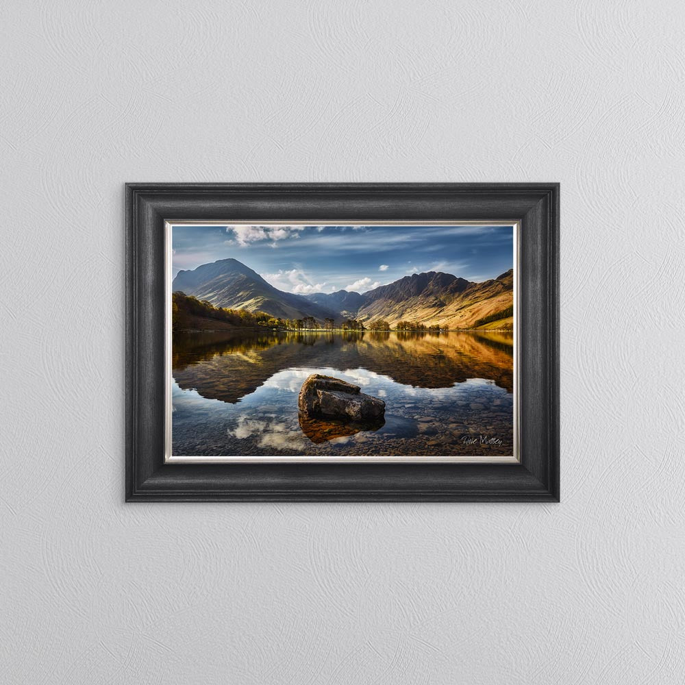 Buttermere Rock Reflections Framed Wall Art