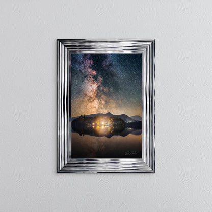 Derwentwater Reflection Milky Way Framed Wall Art