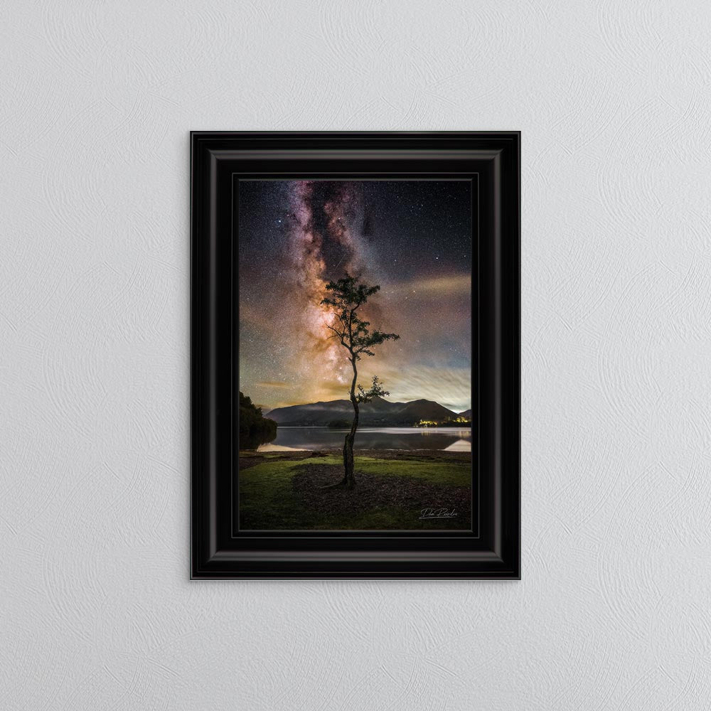 Derwentwater Tree Milky Way Framed Wall Art