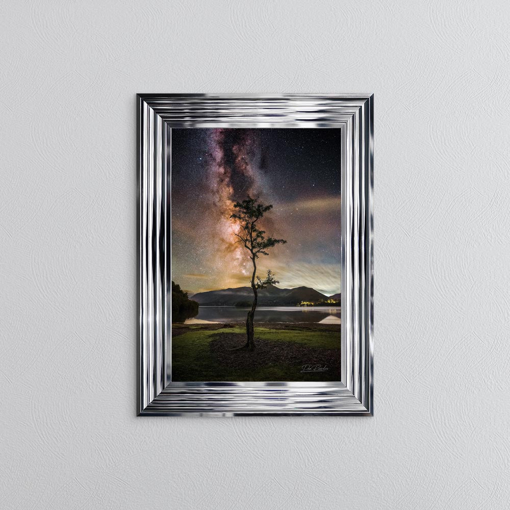 Derwentwater Tree Milky Way Framed Wall Art
