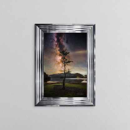 Derwentwater Tree Milky Way Framed Wall Art