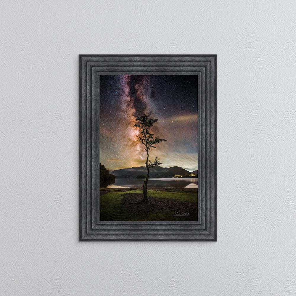 Derwentwater Tree Milky Way Framed Wall Art
