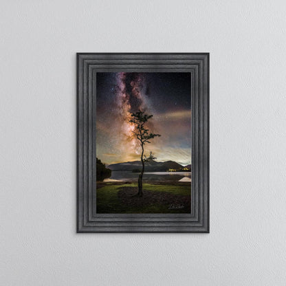 Derwentwater Tree Milky Way Framed Wall Art