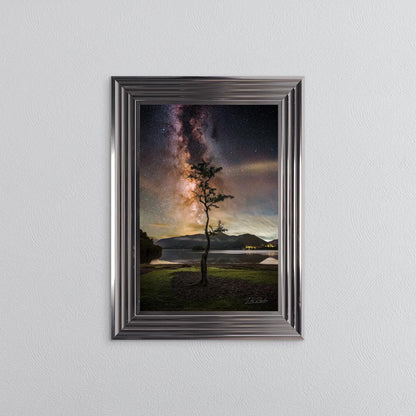 Derwentwater Tree Milky Way Framed Wall Art