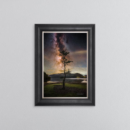 Derwentwater Tree Milky Way Framed Wall Art