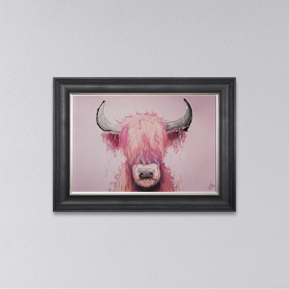 Candy Floss Cow Framed Wall Art