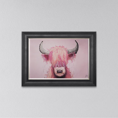 Candy Floss Cow Framed Wall Art