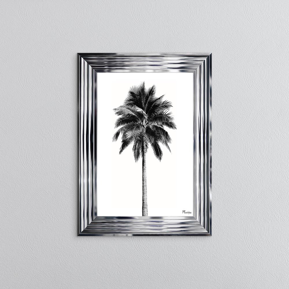 Black And White Palm Trees 1 Framed Wall Art