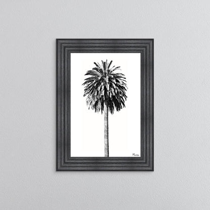 Black And White Palm Trees 2 Framed Wall Art