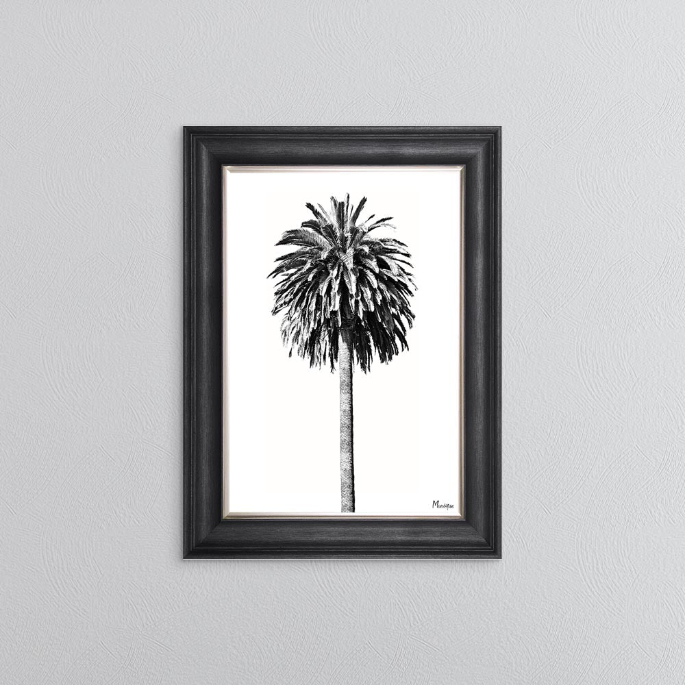 Black And White Palm Trees 2 Framed Wall Art