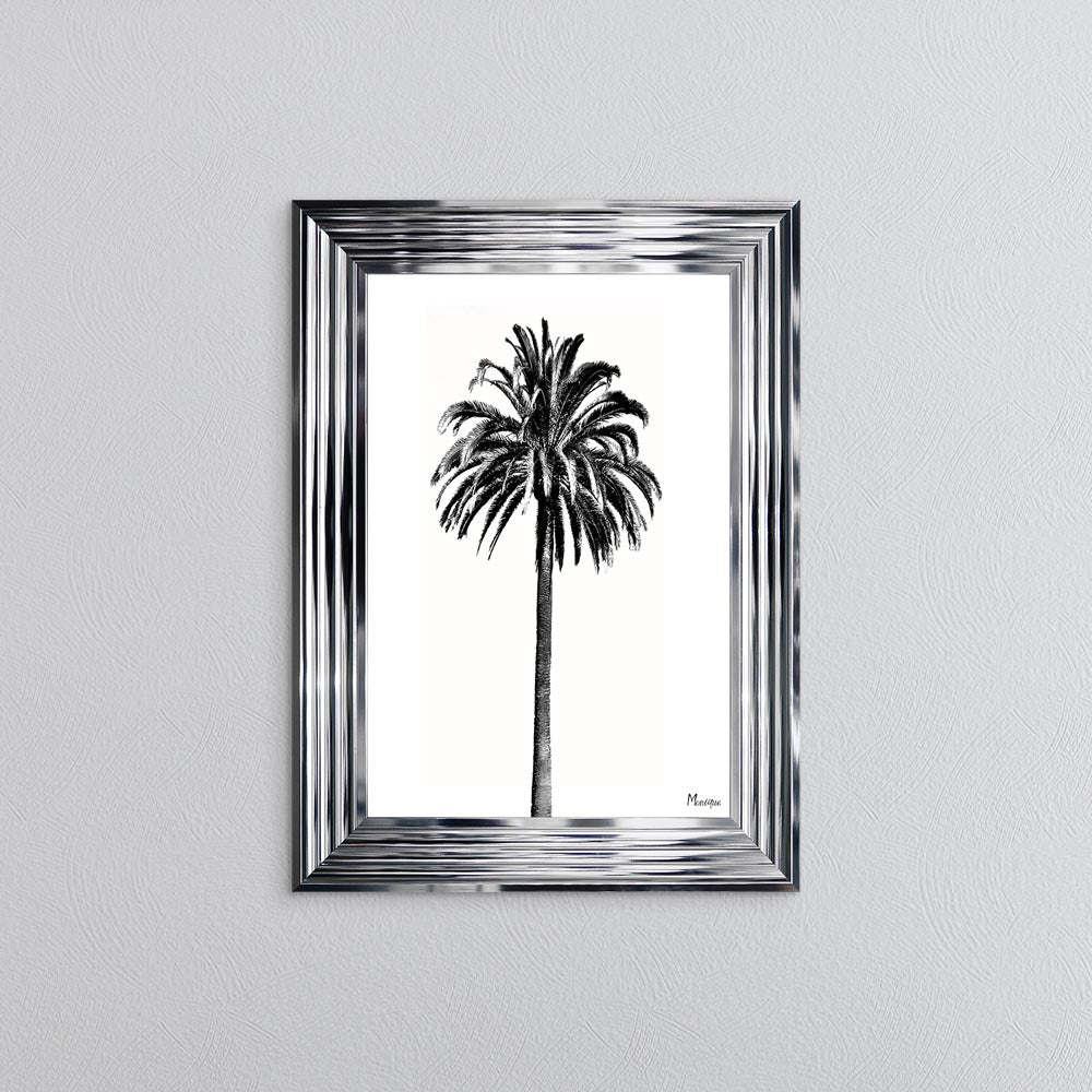 Black And White Palm Trees 3 Framed Wall Art