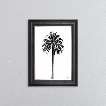 Black And White Palm Trees 3 Framed Wall Art