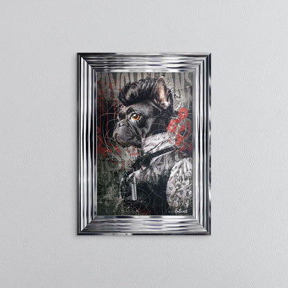 Frenchie Barber Framed Wall Art