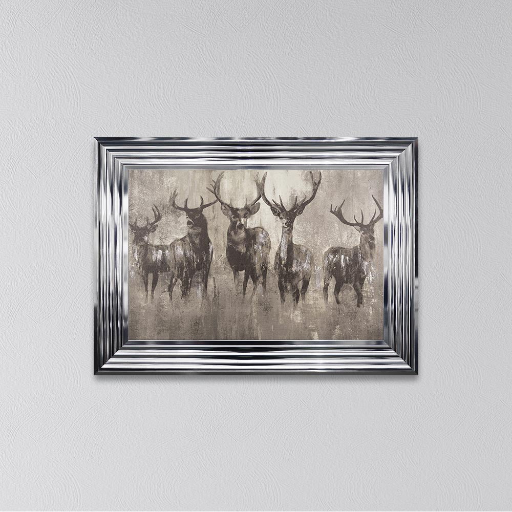 Stag's Night Framed Wall Art