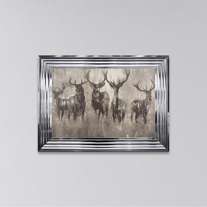 Stag's Night Framed Wall Art