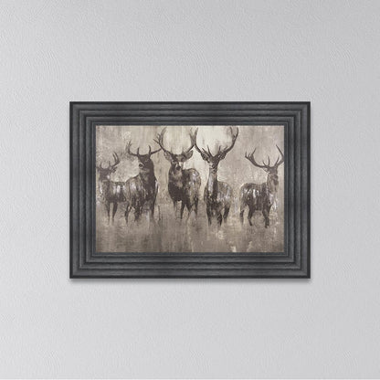 Stag's Night Framed Wall Art