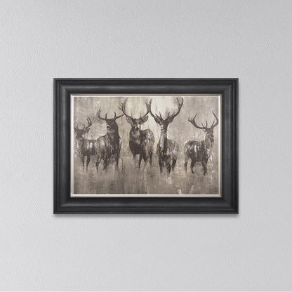 Stag's Night Framed Wall Art