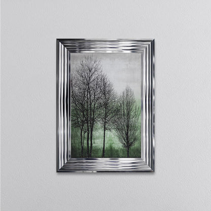 Trees On Green 1 Framed Wall Art