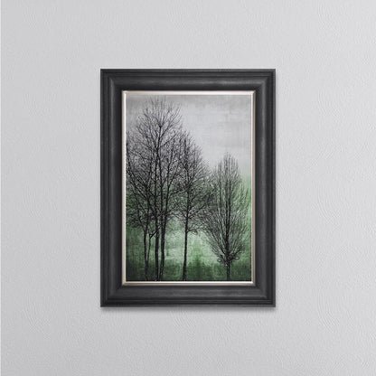 Trees On Green 1 Framed Wall Art