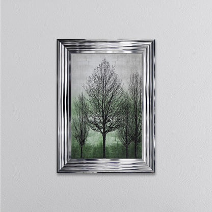 Trees On Green 2 Framed Wall Art