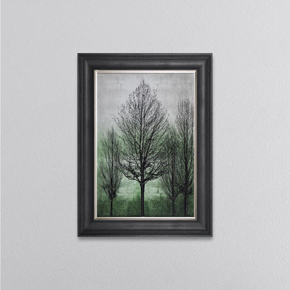 Trees On Green 2 Framed Wall Art