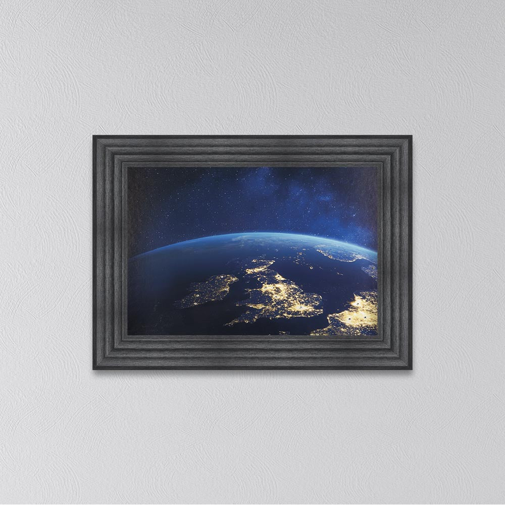 UK From Above Framed Wall Art