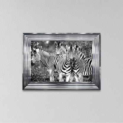 Zebras In The Wild Framed Wall Art