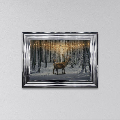 Winter Deer Framed Wall Art