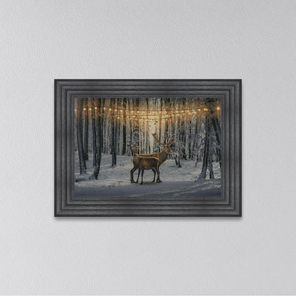 Winter Deer Framed Wall Art