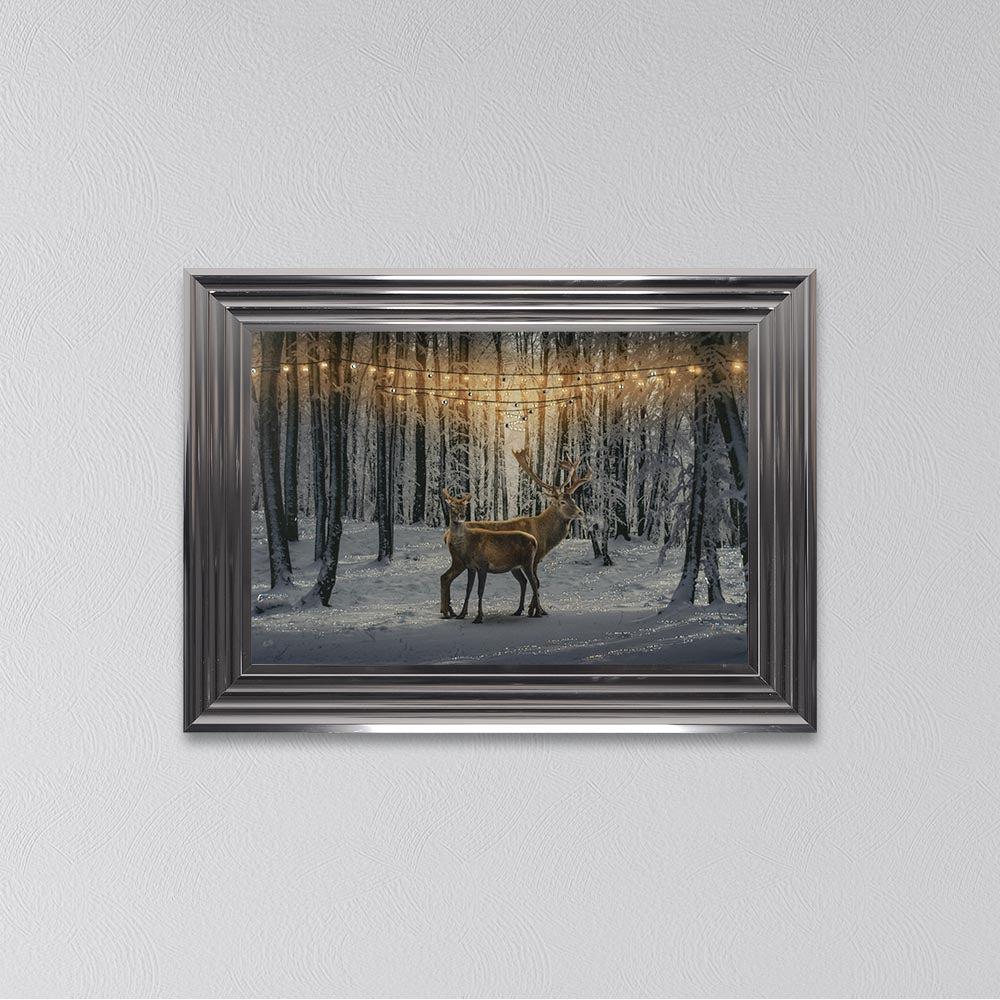Winter Deer Framed Wall Art