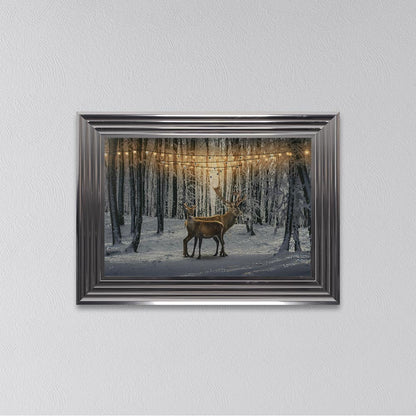 Winter Deer Framed Wall Art