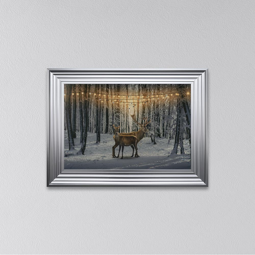 Winter Deer Framed Wall Art