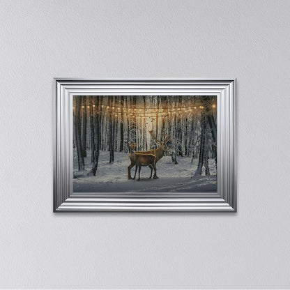Winter Deer Framed Wall Art