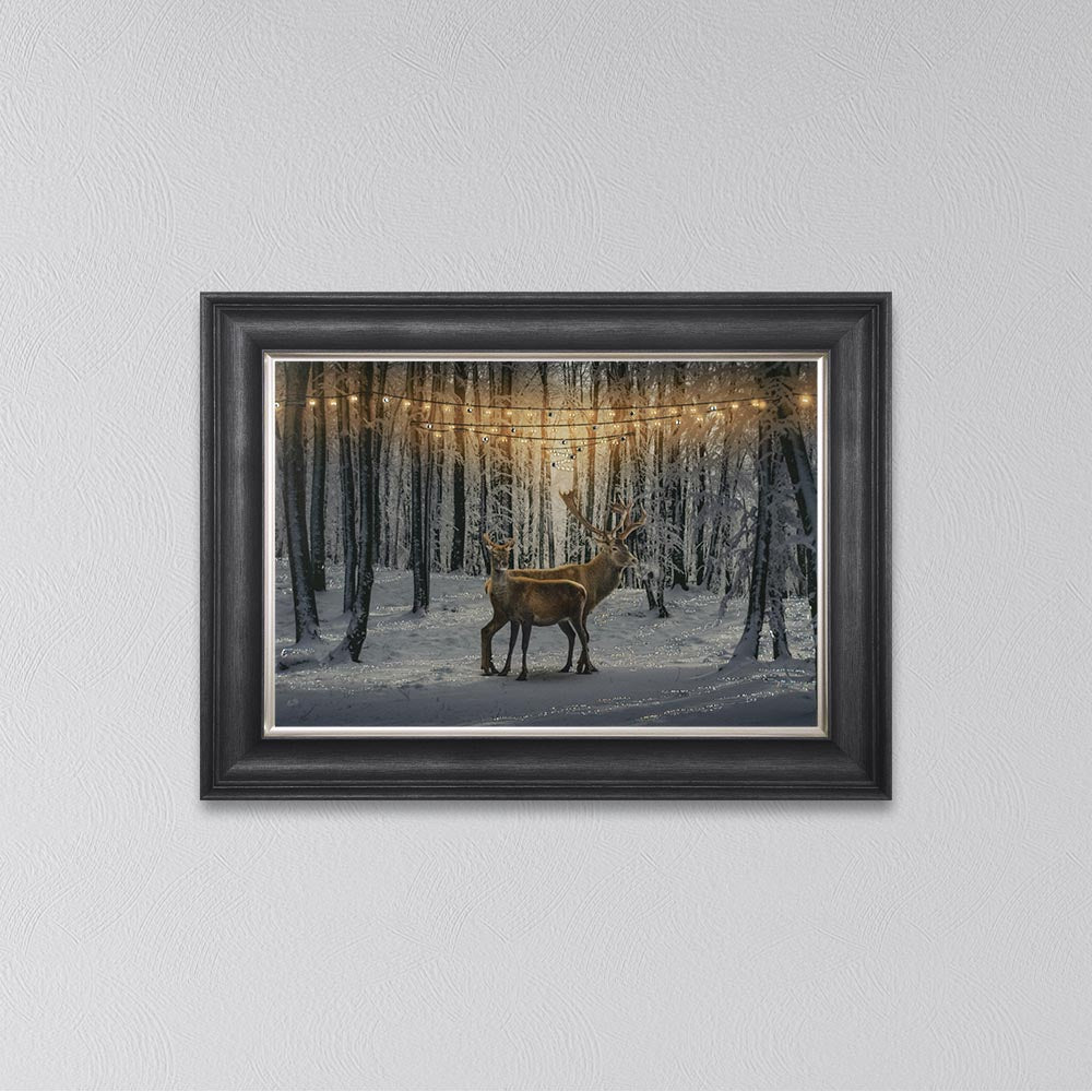 Winter Deer Framed Wall Art