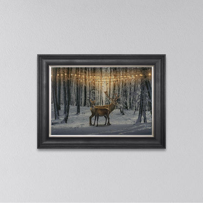Winter Deer Framed Wall Art