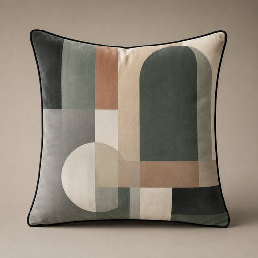 Sage Serenity Velvet Cushion - 60 x 60