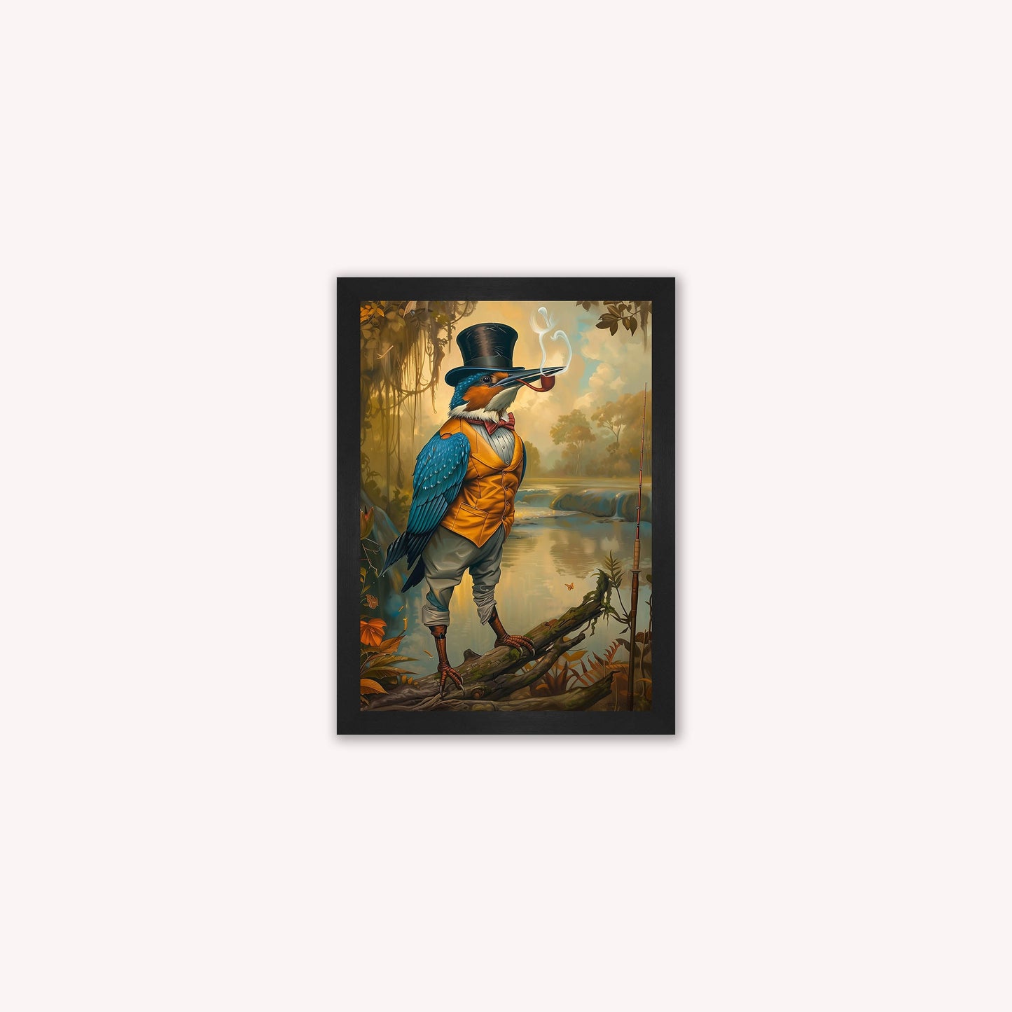 Gentrified Country Kingfisher Framed Wall Art