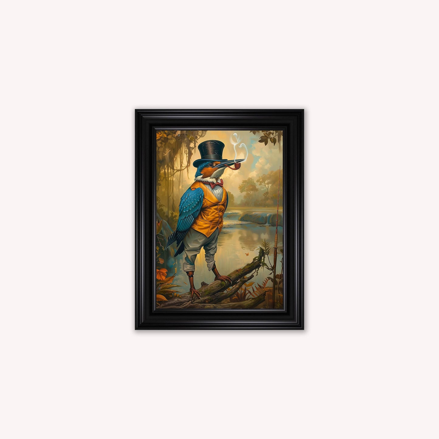 Gentrified Country Kingfisher Framed Wall Art