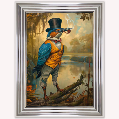Gentrified Country Kingfisher Framed Wall Art
