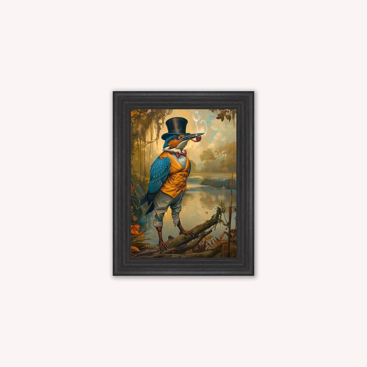 Gentrified Country Kingfisher Framed Wall Art