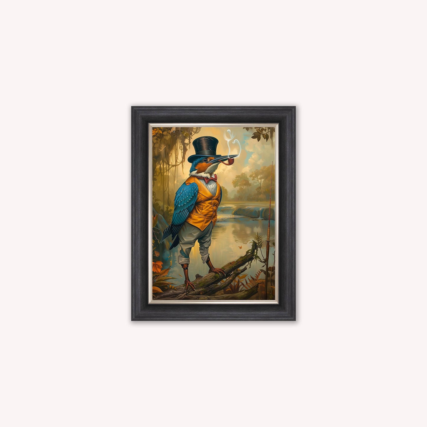 Gentrified Country Kingfisher Framed Wall Art